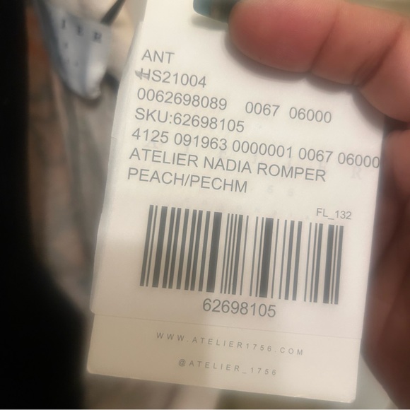 NEW Anthropologie Atelier 1756 Nadia Floral One-Shoulder Romper Coquette Medium - Picture 8 of 12